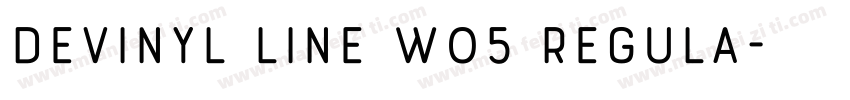 Devinyl Line W05 Regula字体转换
